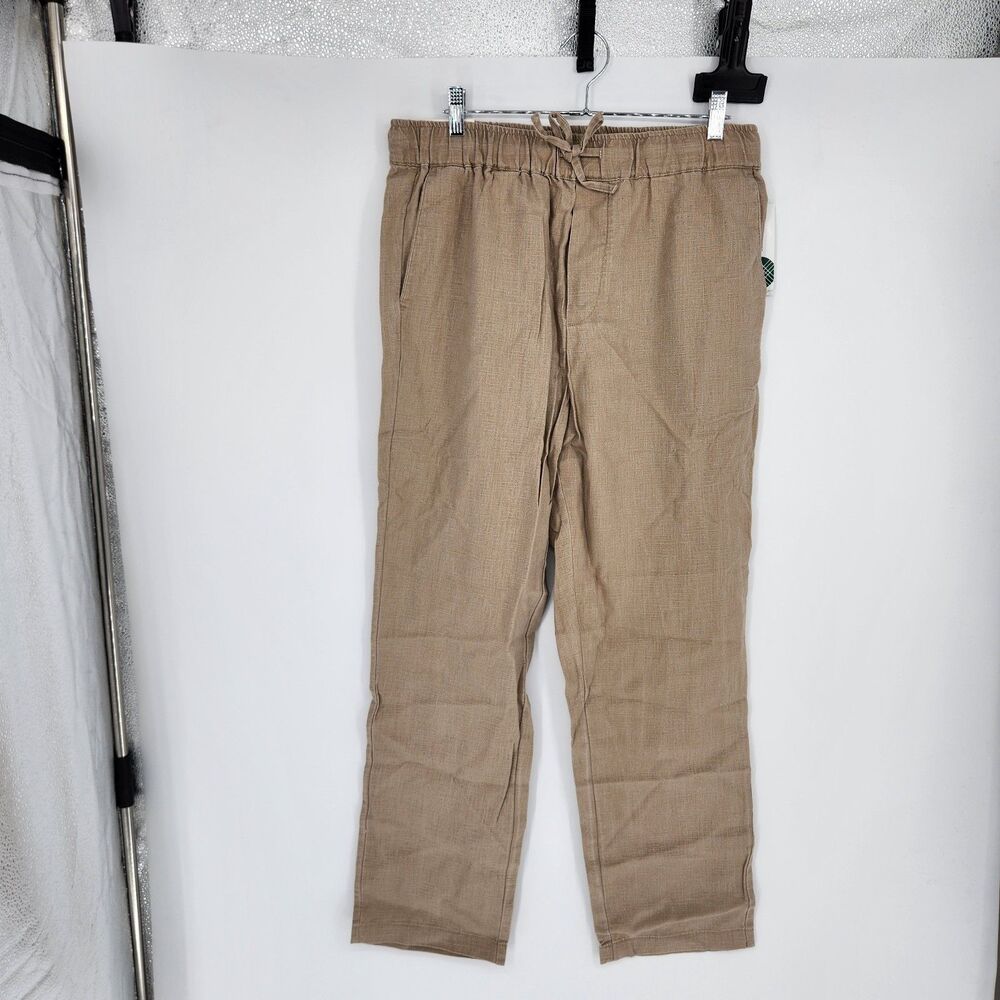 The Commons Men's Taupe Size 32" Large E-Waist Beach Pants NWT